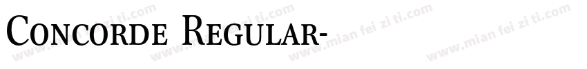 Concorde Regular字体转换